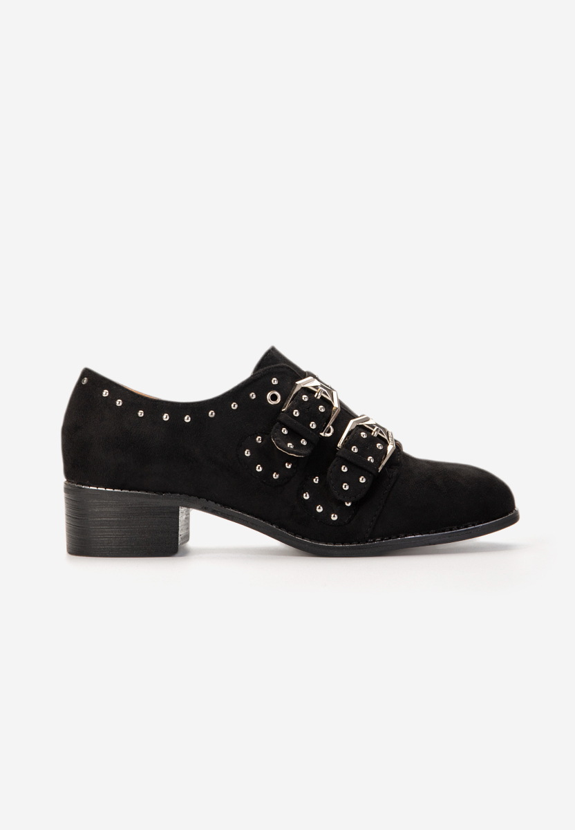 Дамски обувки с ток casual Sidonie черни
