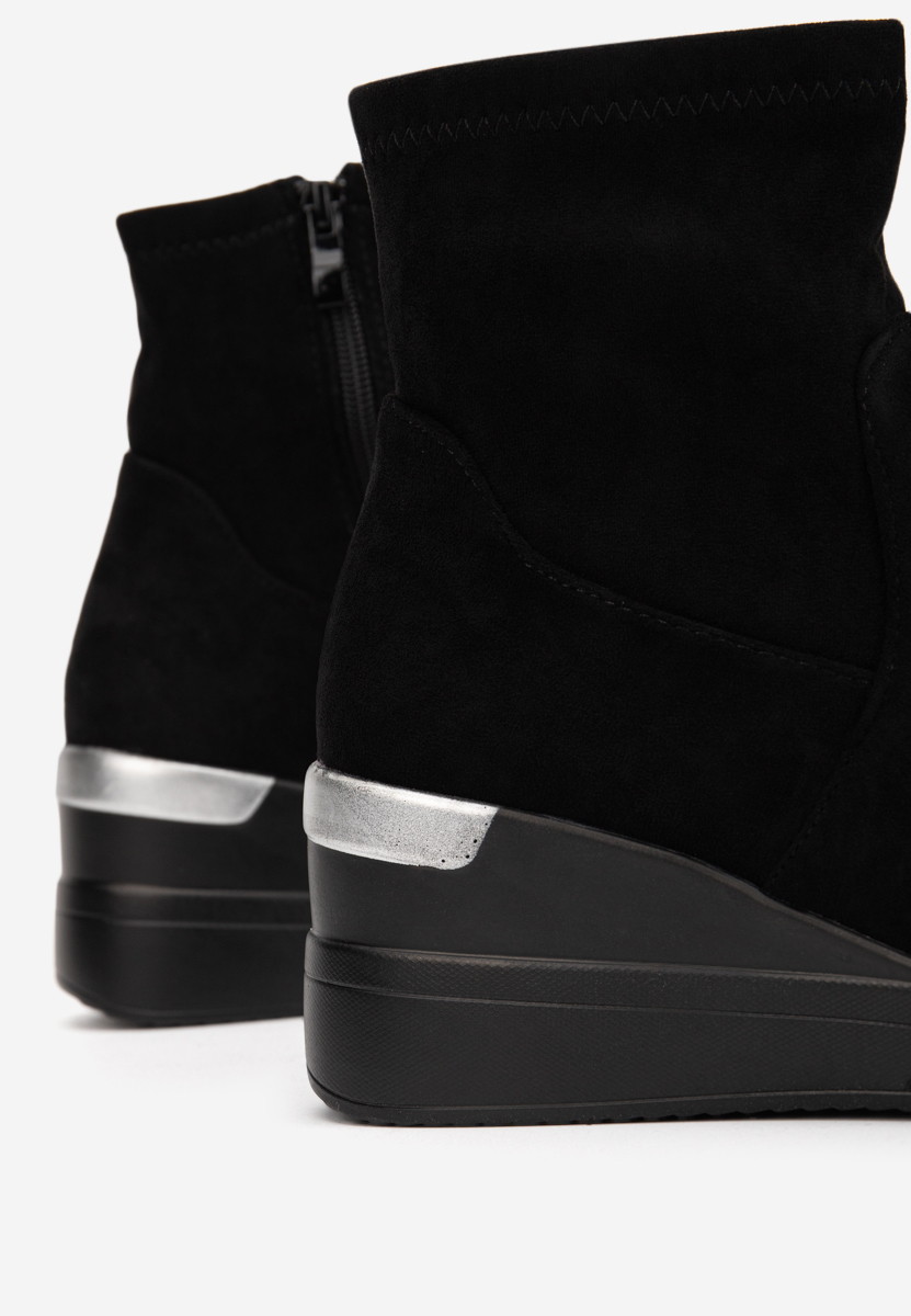 Cникърси на платформа черни Torino