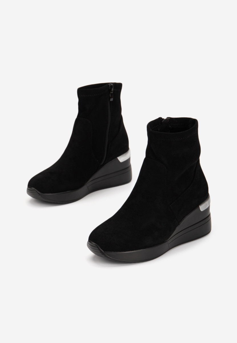 Cникърси на платформа черни Torino