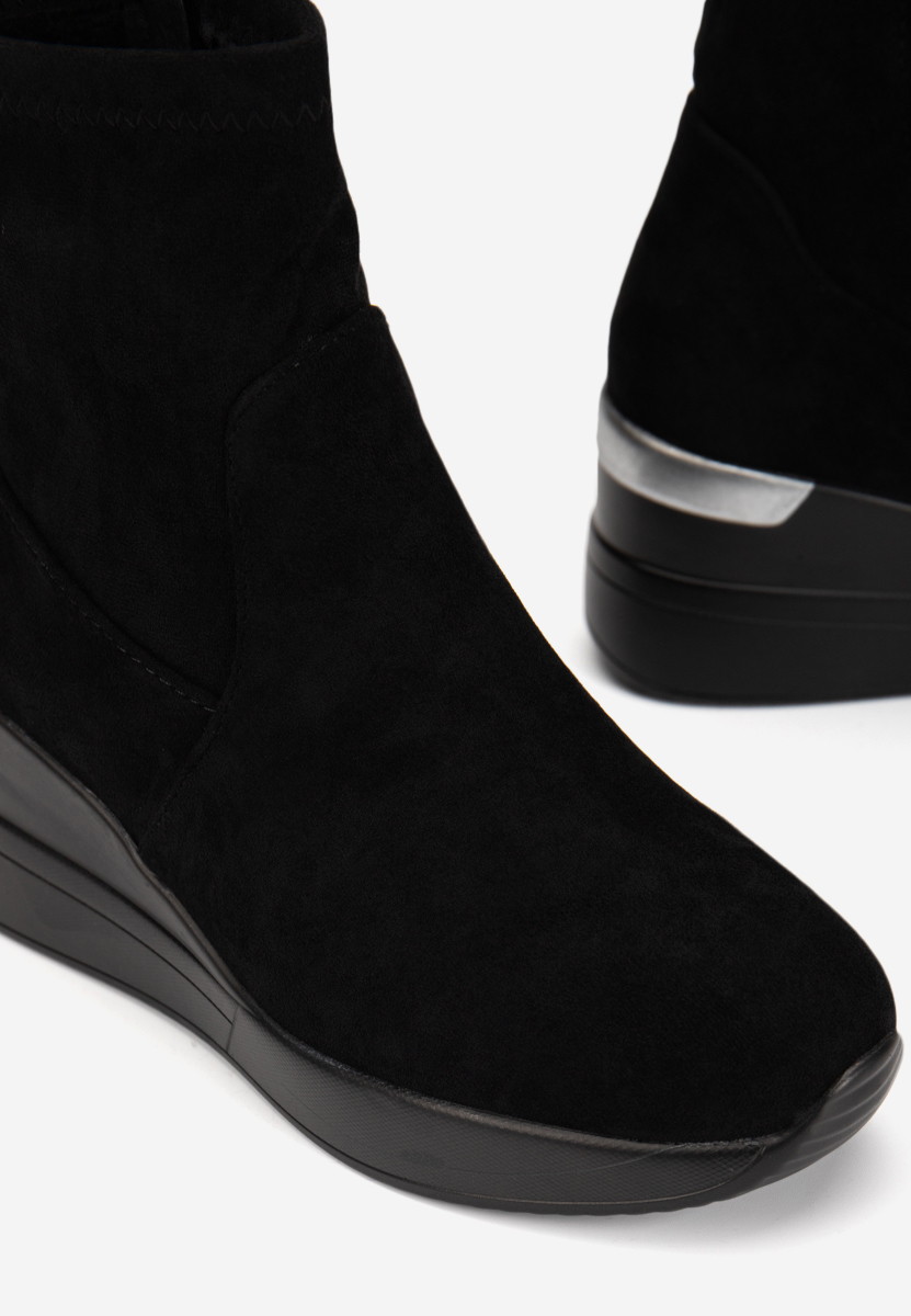 Cникърси на платформа черни Torino