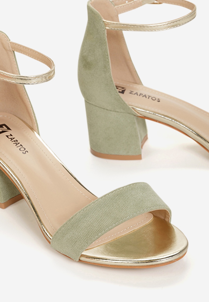 Елегантни сандали зелен Landete