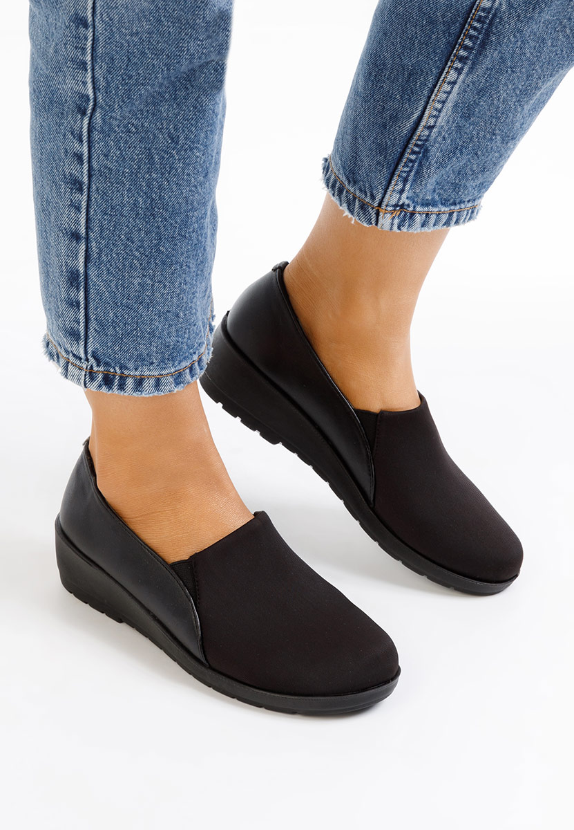 Mокасини на платформа Yanira черни