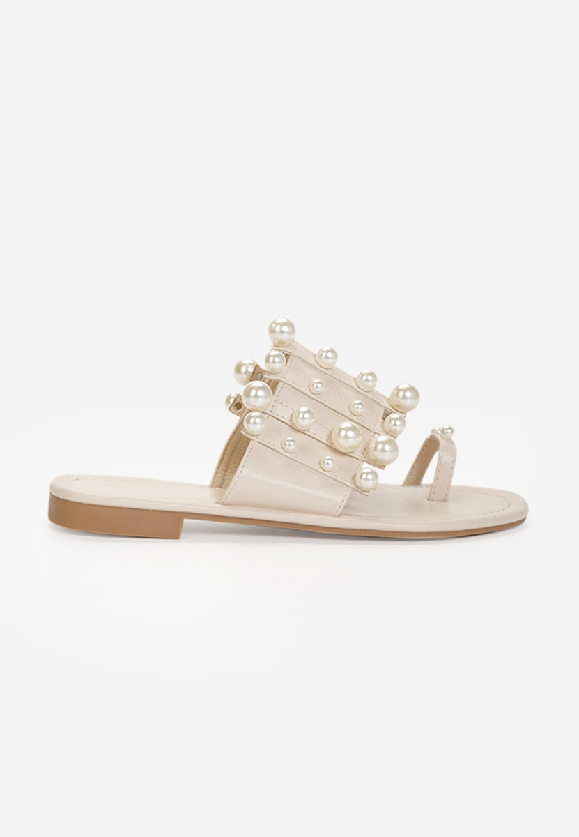 Дамски чехли Sunita бежов