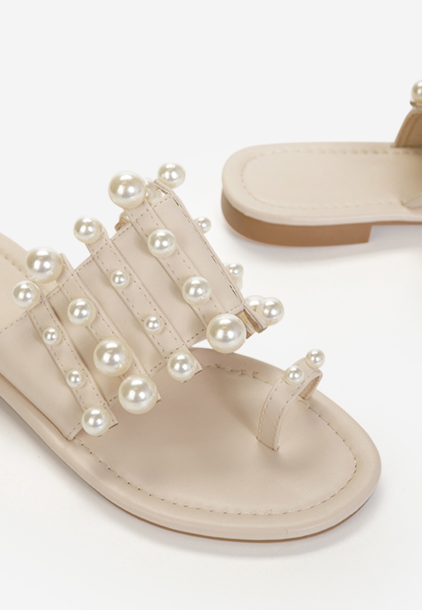 Дамски чехли Sunita бежов