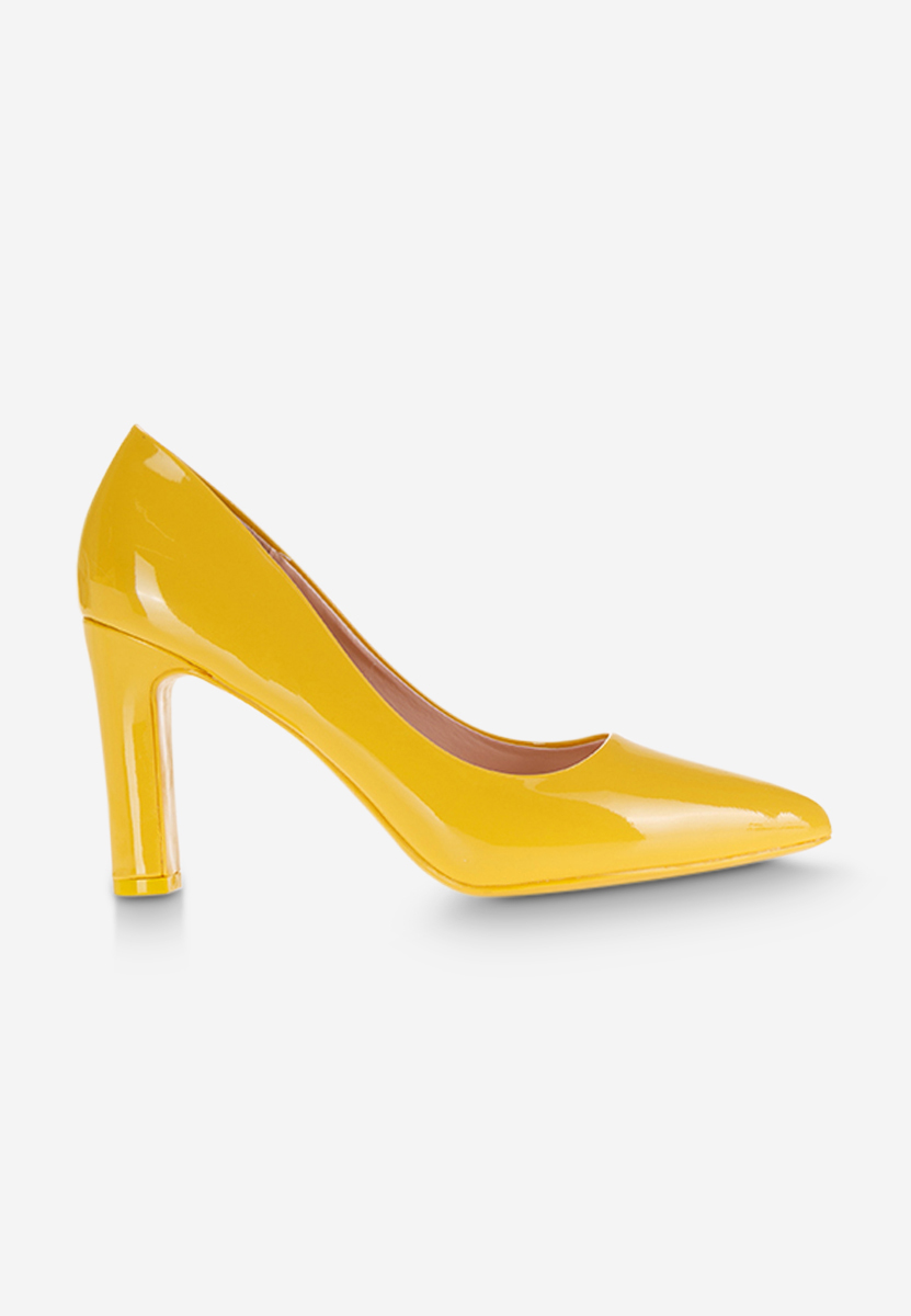 Обувки на ток Devina жълт