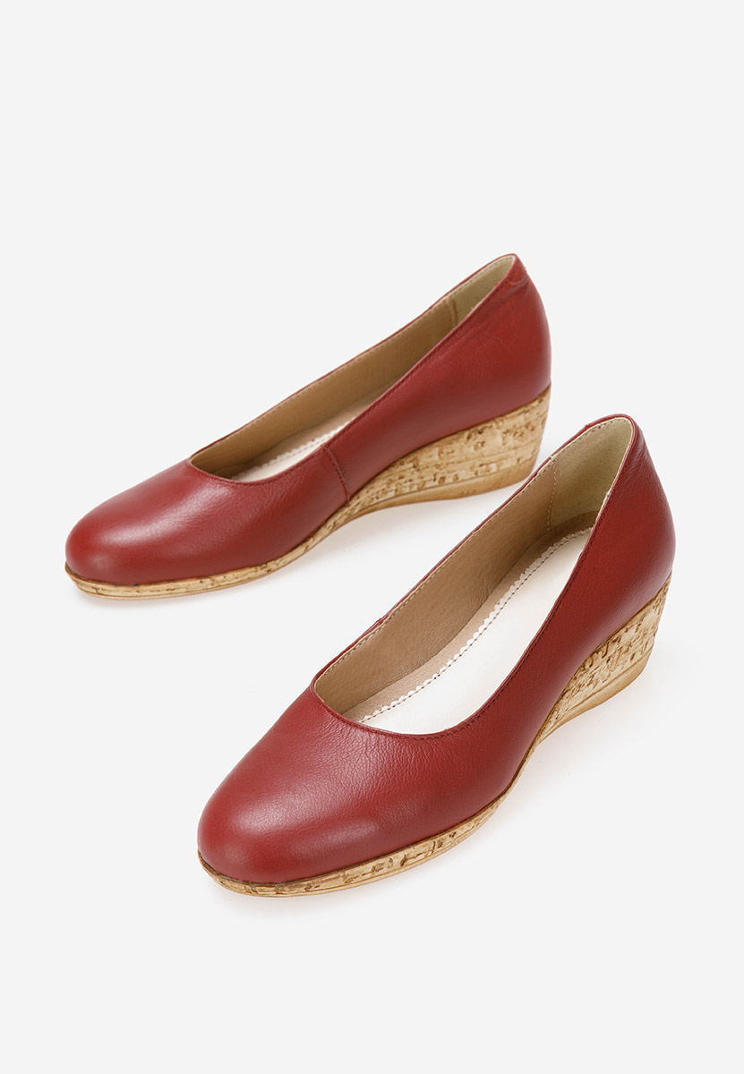 Обувки на платформа Винено червено Sonia V5