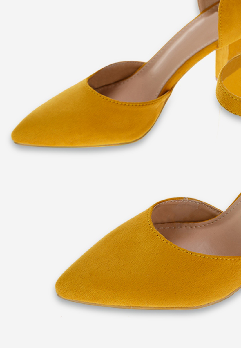 Обувки на ток Lala жълт