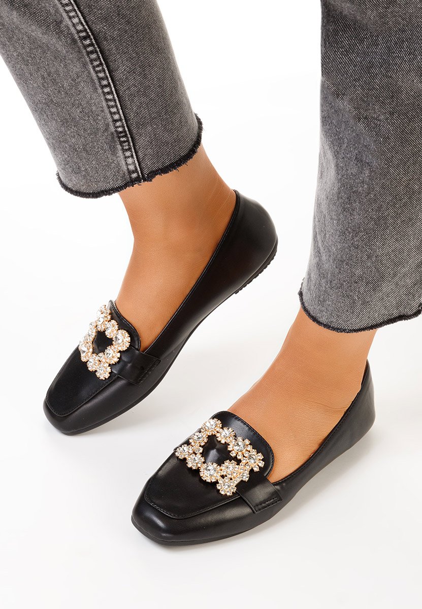 Дамски мокасини Gialla черни