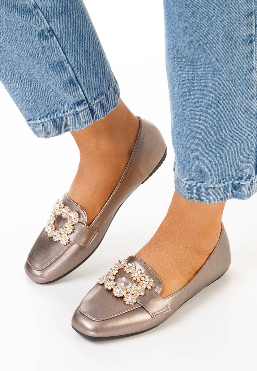 Дамски мокасини Gialla сив