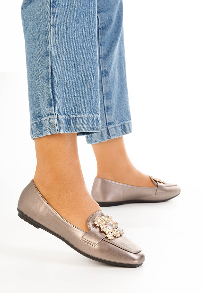 Дамски мокасини Gialla сив