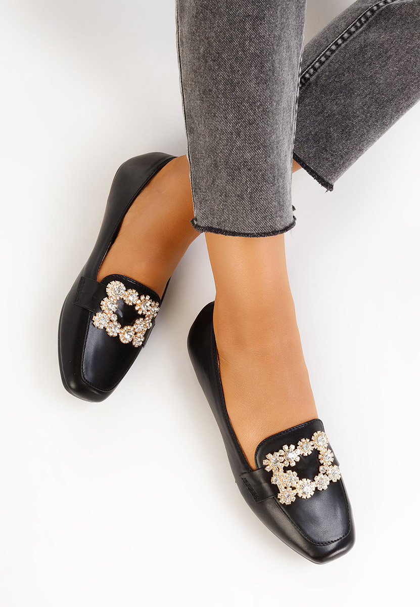 Дамски мокасини Gialla черни