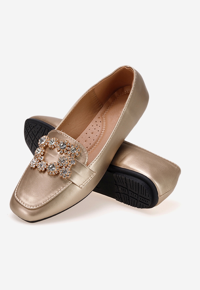 Дамски мокасини Gialla златен