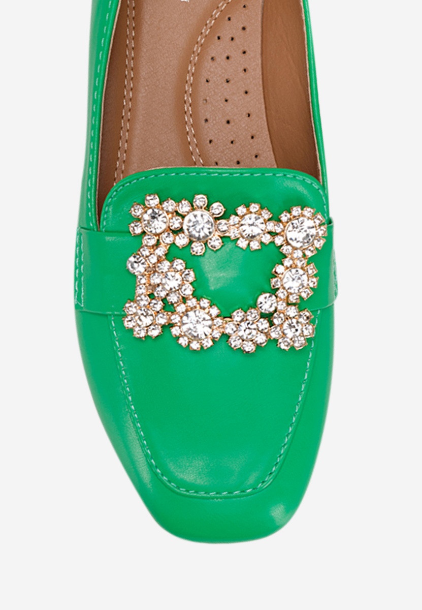 Дамски мокасини Gialla зелен