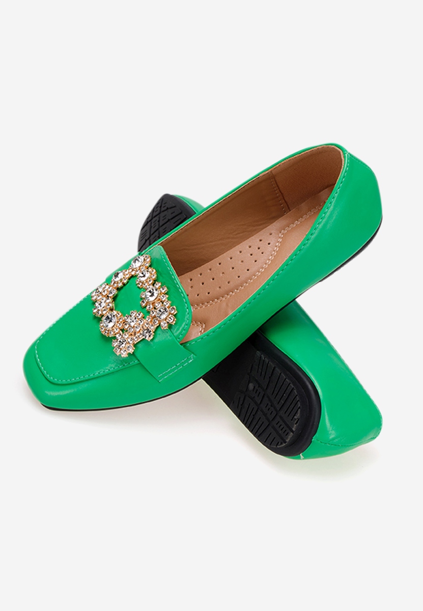 Дамски мокасини Gialla зелен