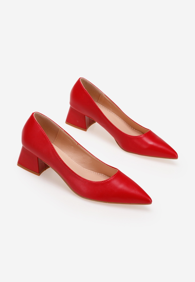 Обувки на ток Alleva червен