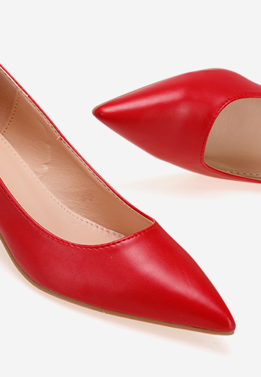 Обувки на ток Alleva червен