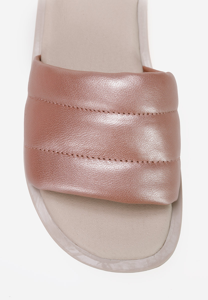 Чехли от естествена кожа розов Gijon