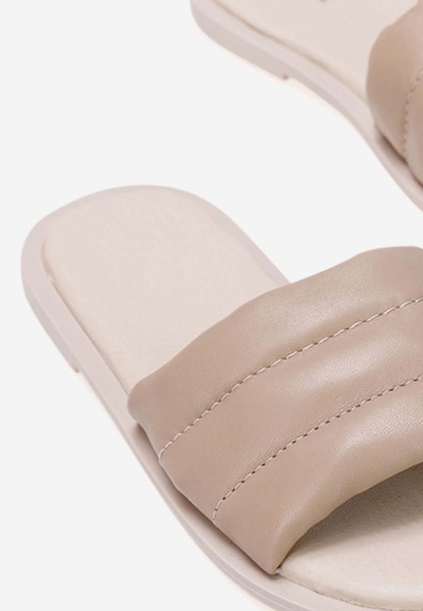 Чехли от естествена кожа Gijon V2 бежов