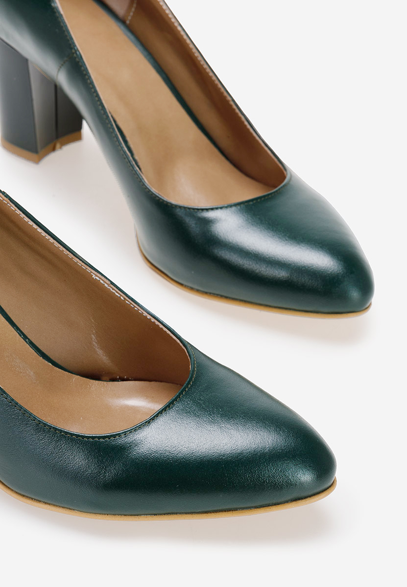 Oбувки с дебел ток Consuelo зелен