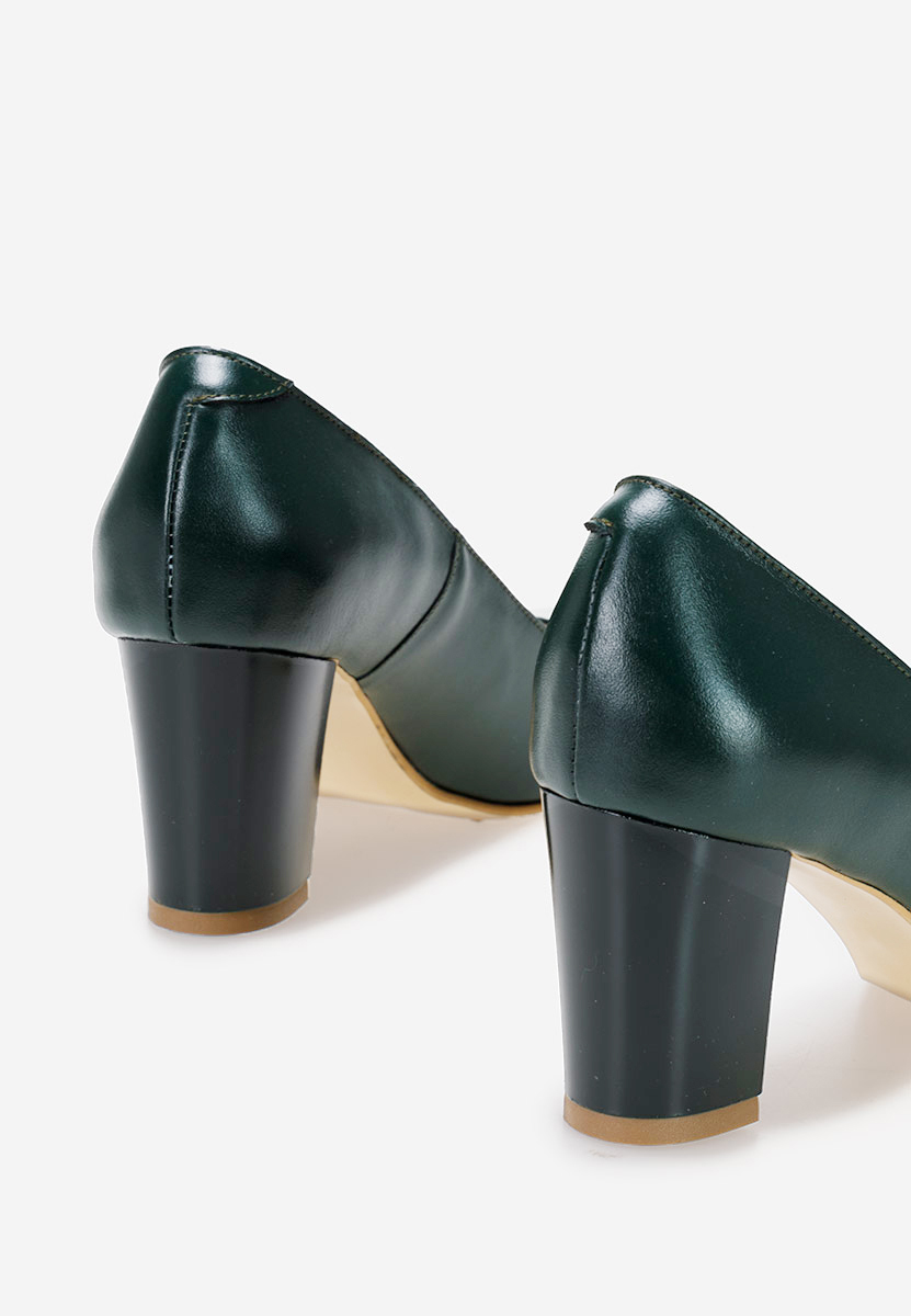 Oбувки с дебел ток Consuelo зелен