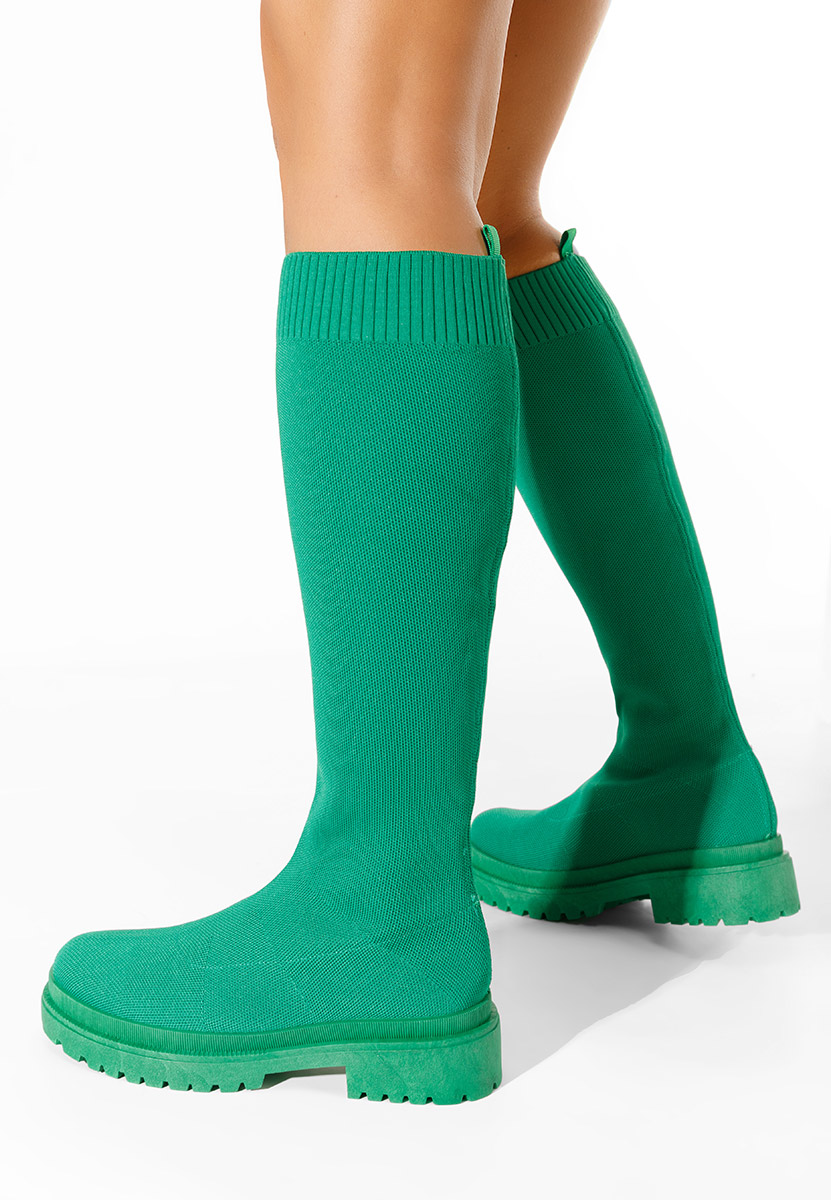 Дамски чизми Olvera зелен