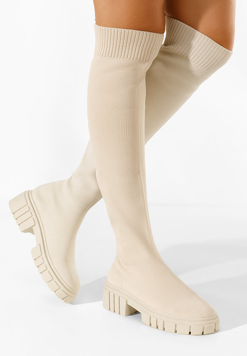 Високи ботуши Raena бежов