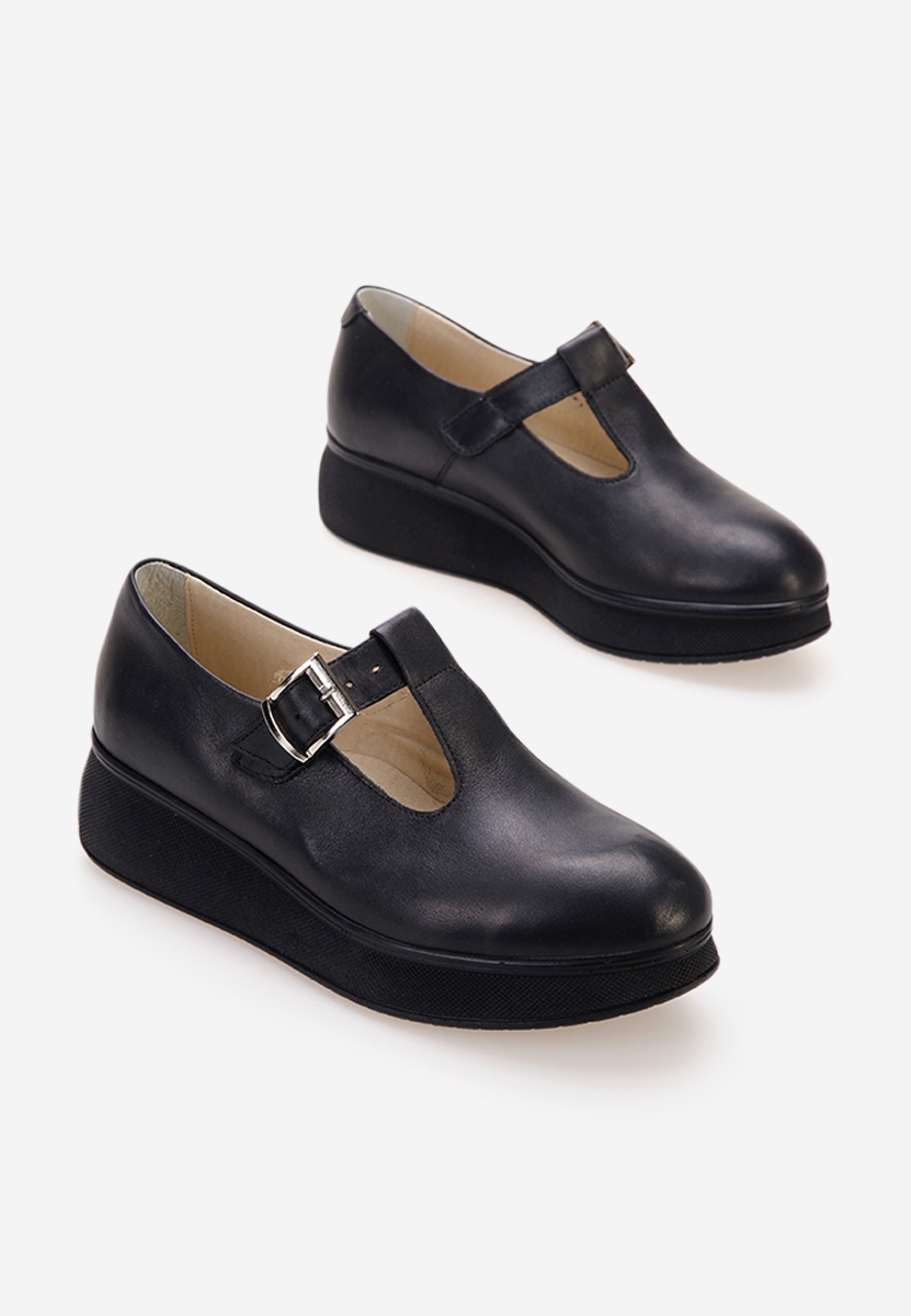 Обувки на платформа черни Gilena V2