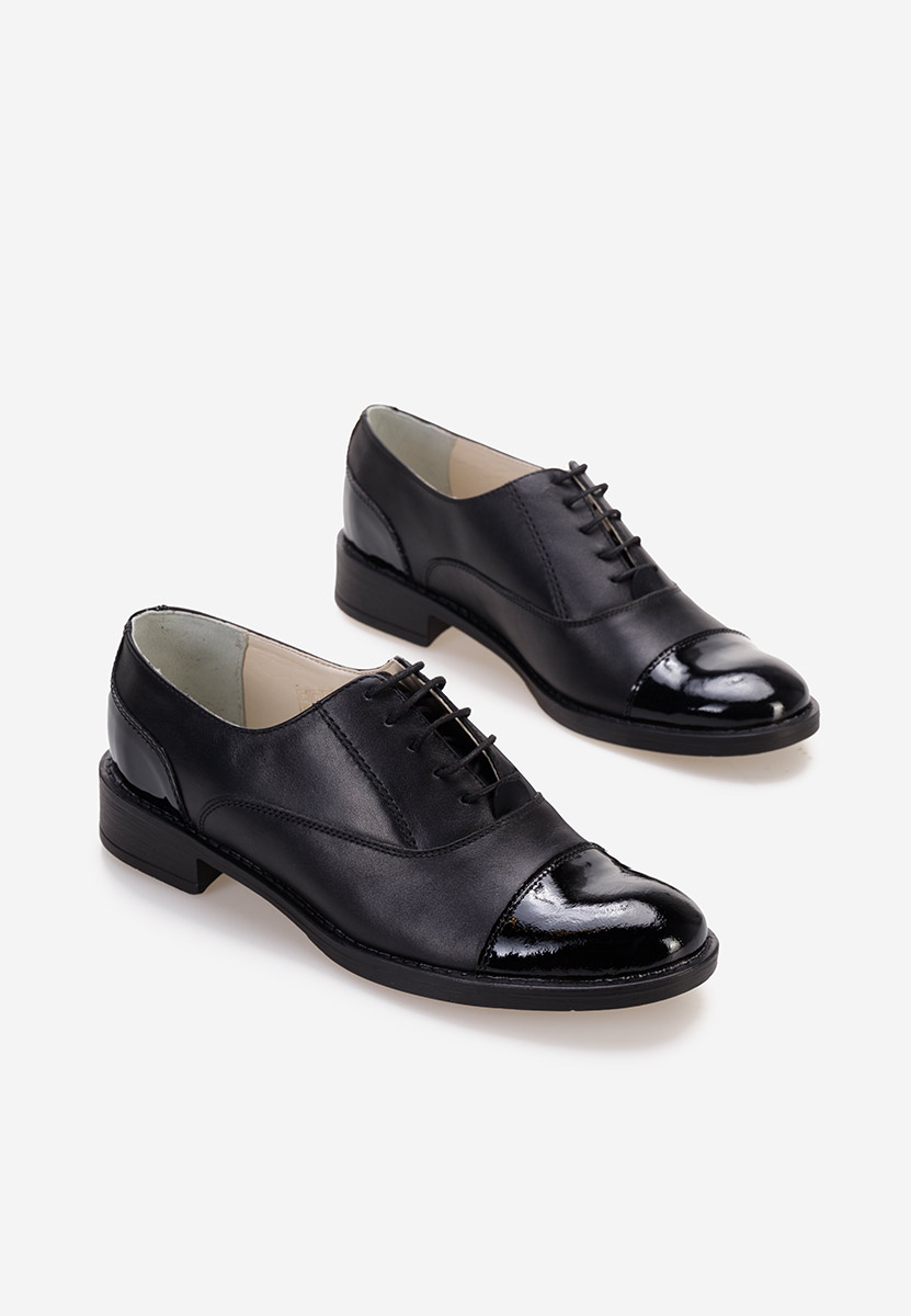 Дамски обувки oxford черни Genave V2