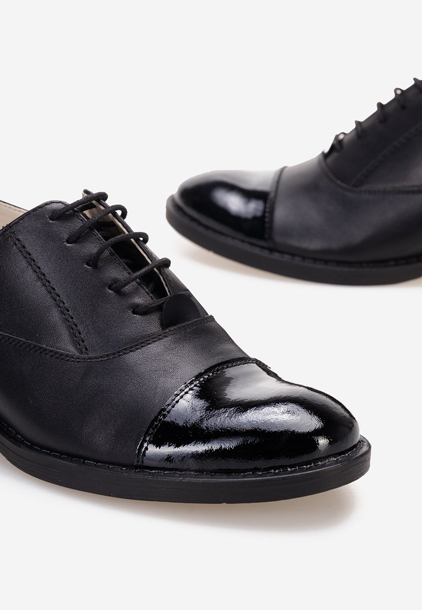 Дамски обувки oxford черни Genave V2