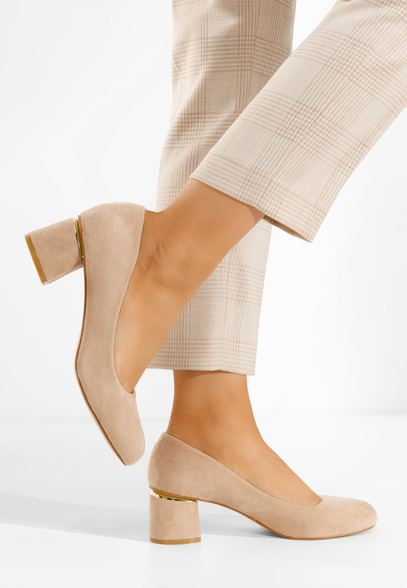 Oбувки с дебел ток Cabrilia каки