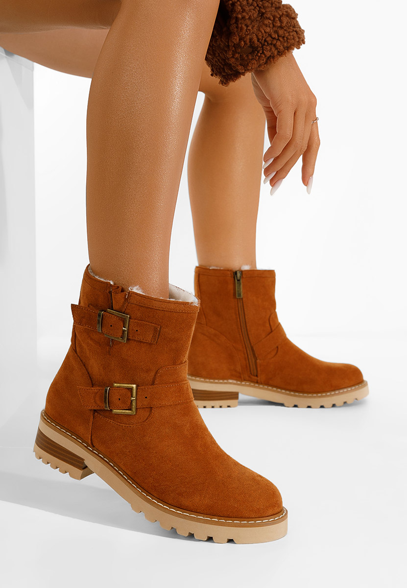 Дамски боти камел Campana