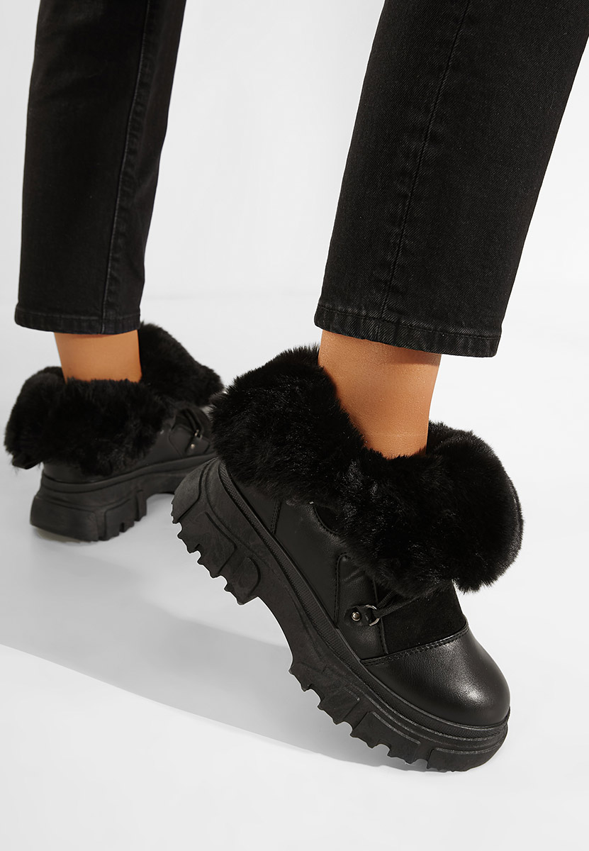 Зимни дамски Ботинки Fralesia черен