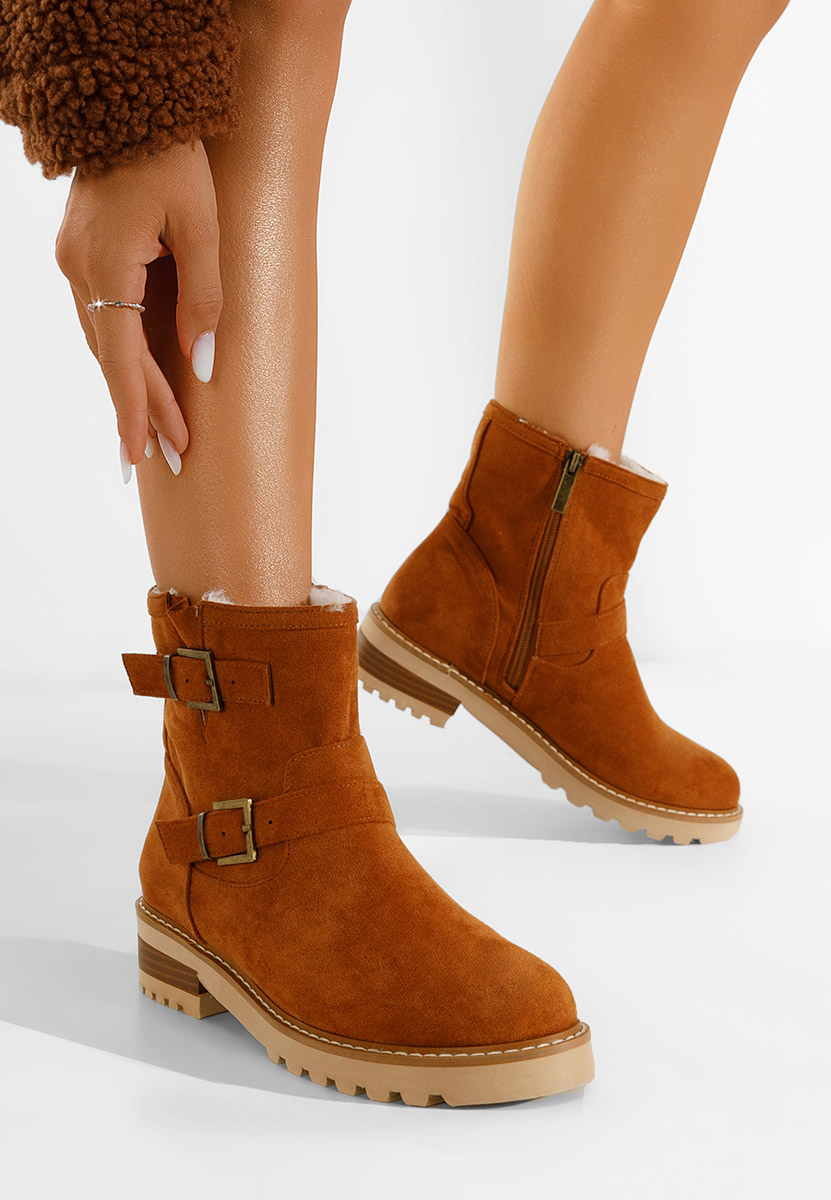 Дамски боти камел Campana