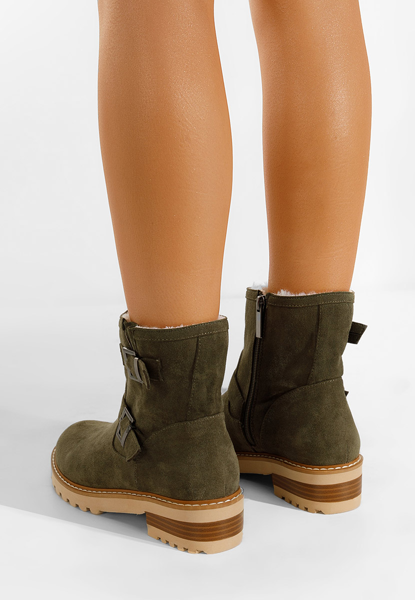 Дамски боти зелен Campana