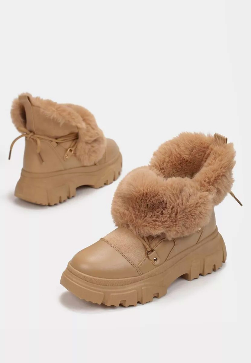 Дамски Ботинки каки Fralesia