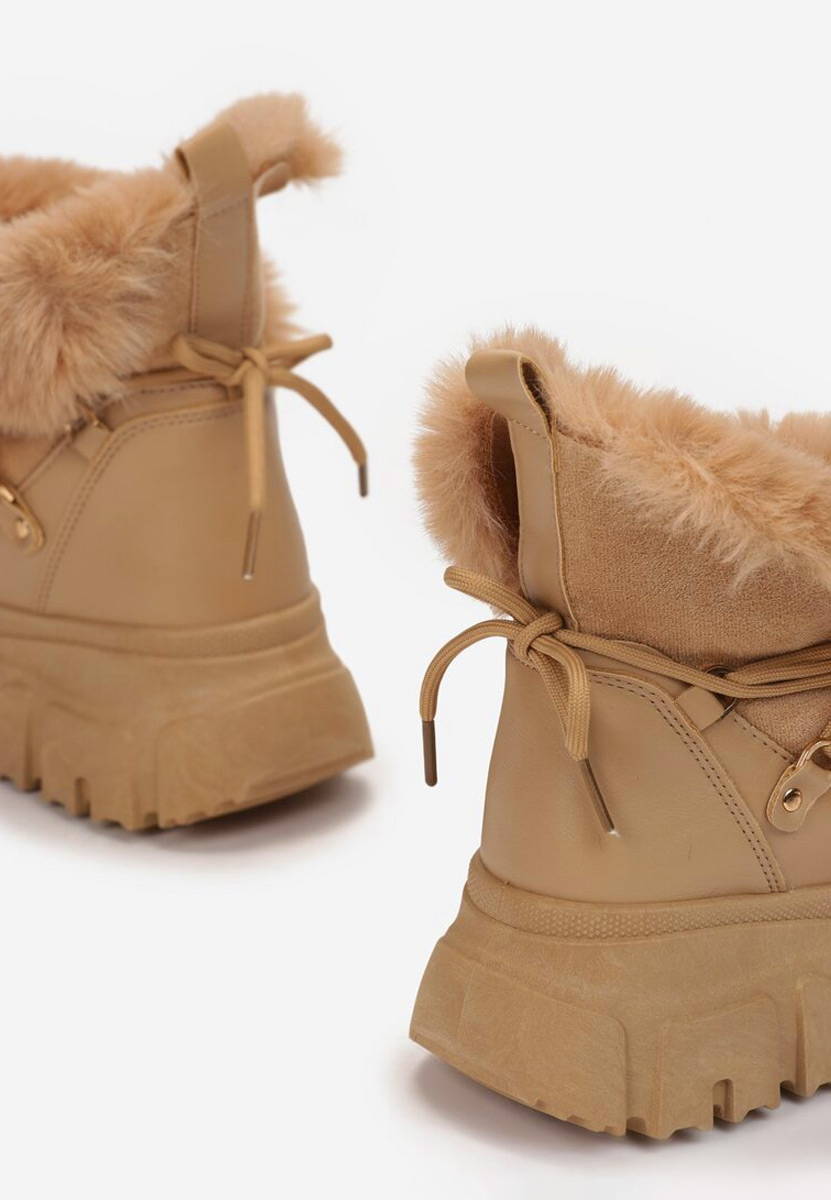 Дамски Ботинки каки Fralesia