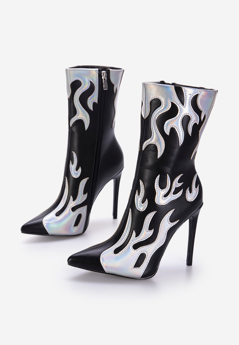 Боти на висок ток черен Maia