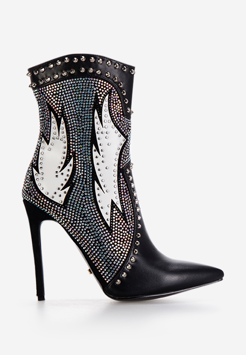 Елегантни боти черен Ternisa