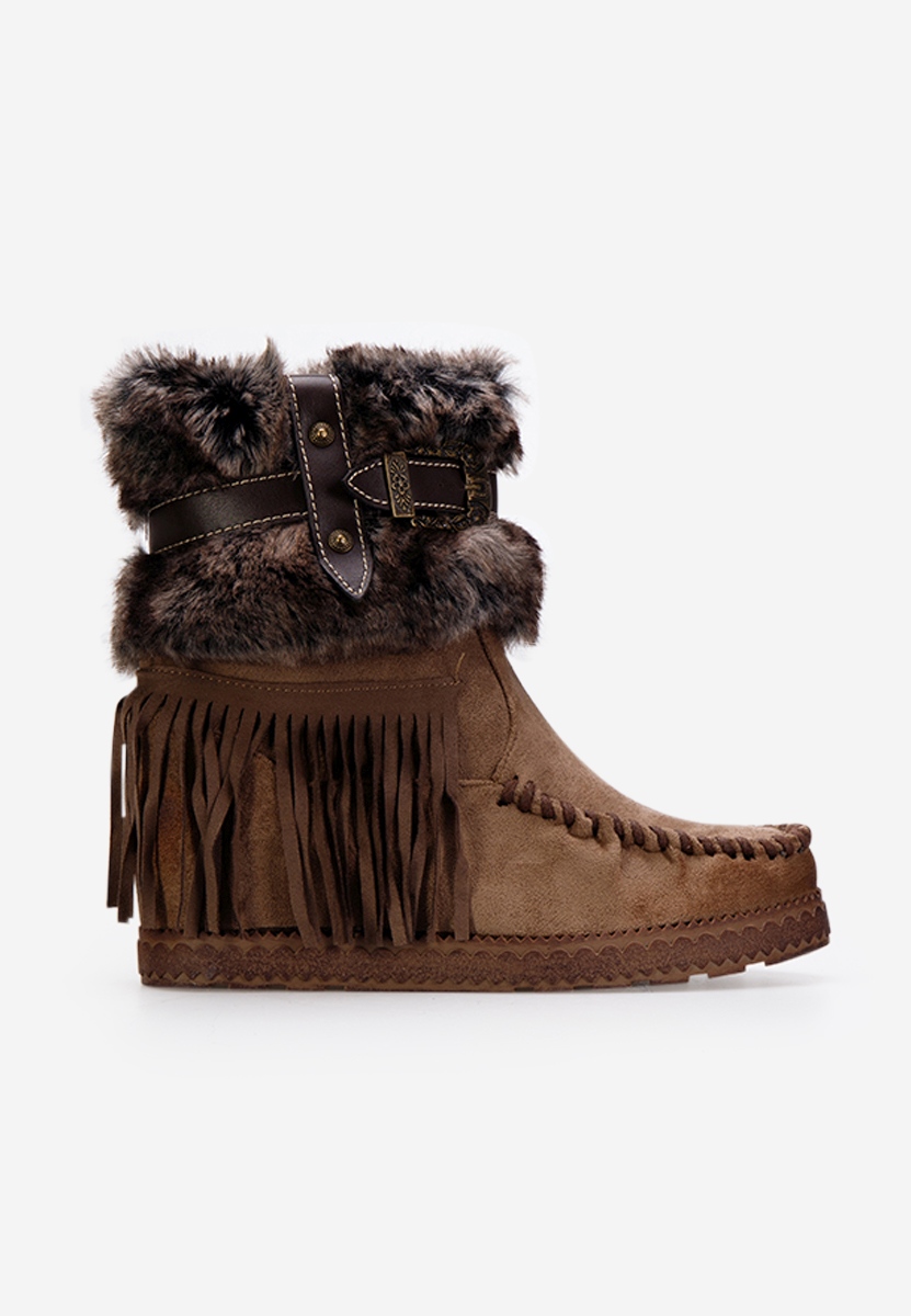 Ботуши на платформа кафяв Pavia