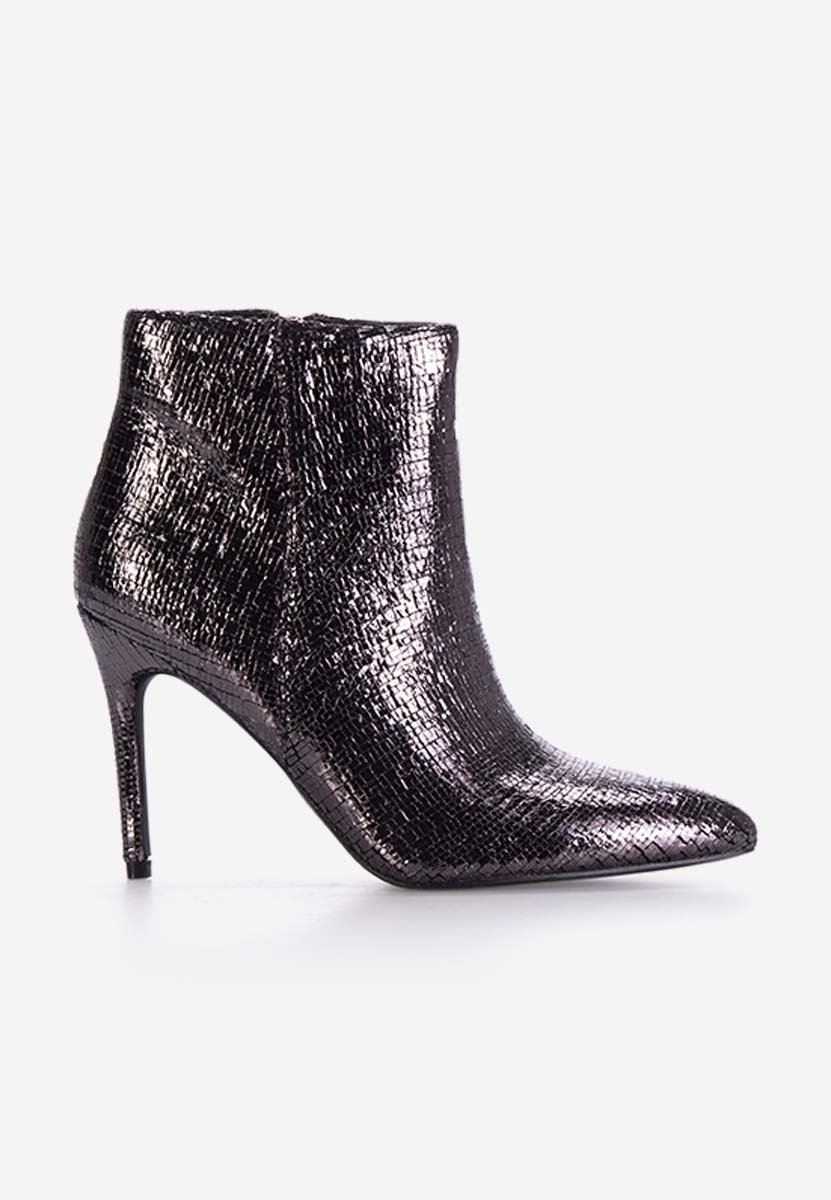 Боти на висок ток сив Zarate