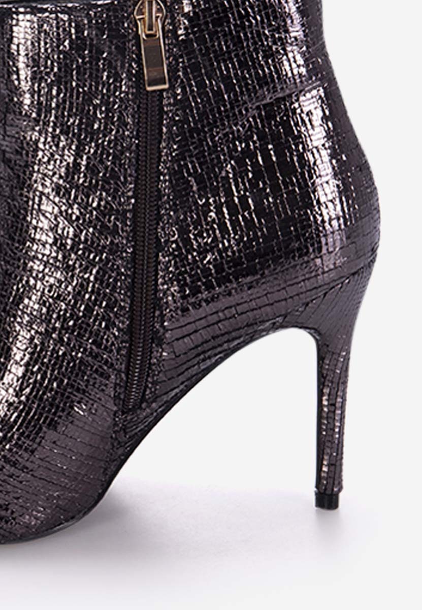 Боти на висок ток сив Zarate