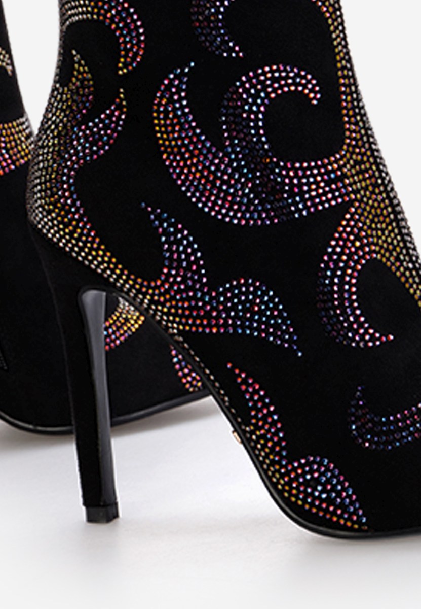 Елегантни боти черен Meluna