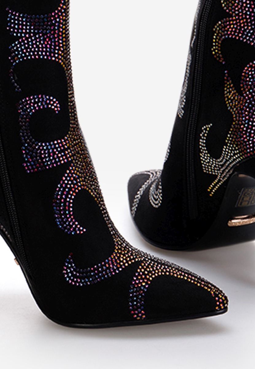 Елегантни боти черен Meluna