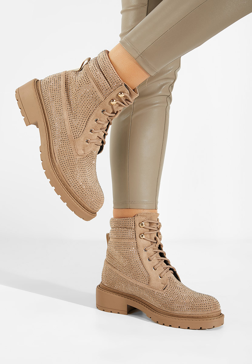 Дамски Ботинки кафяв Preta