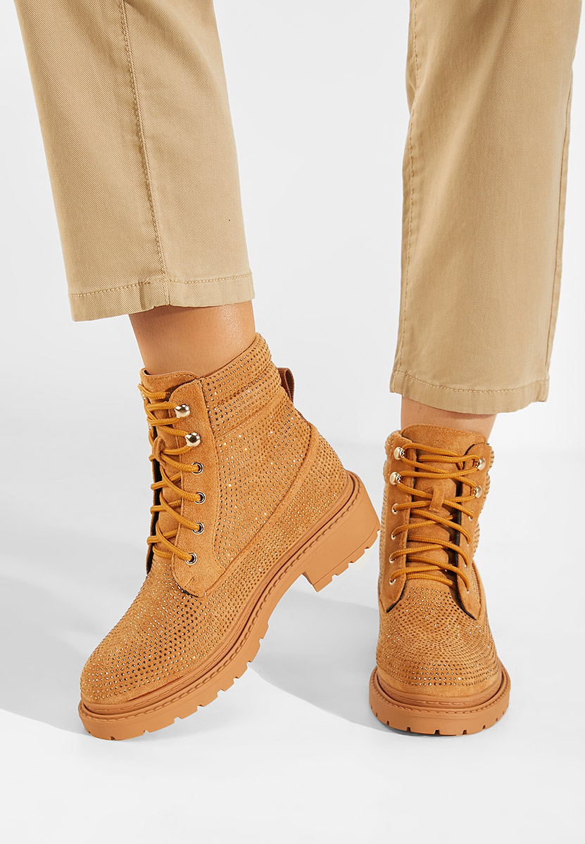 Дамски Ботинки камел Preta