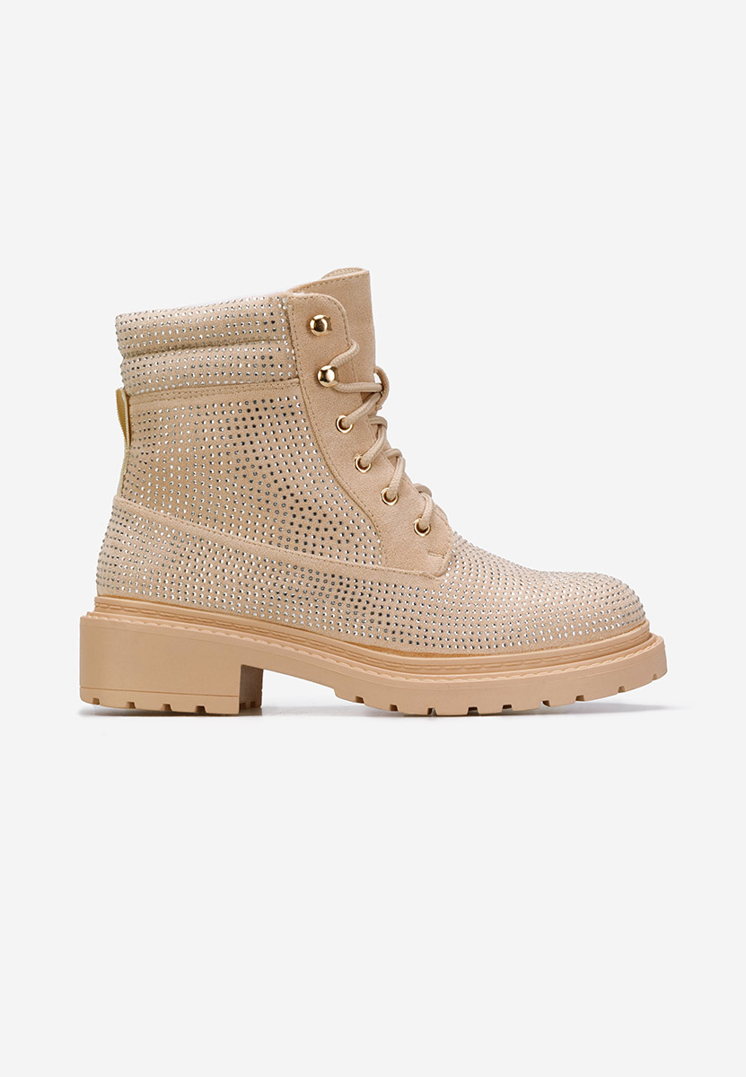 Дамски Ботинки бежов Preta