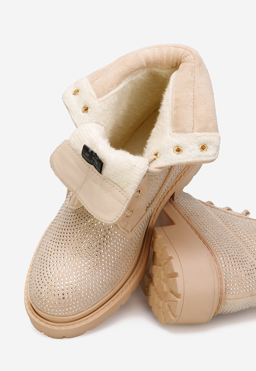 Дамски Ботинки бежов Preta