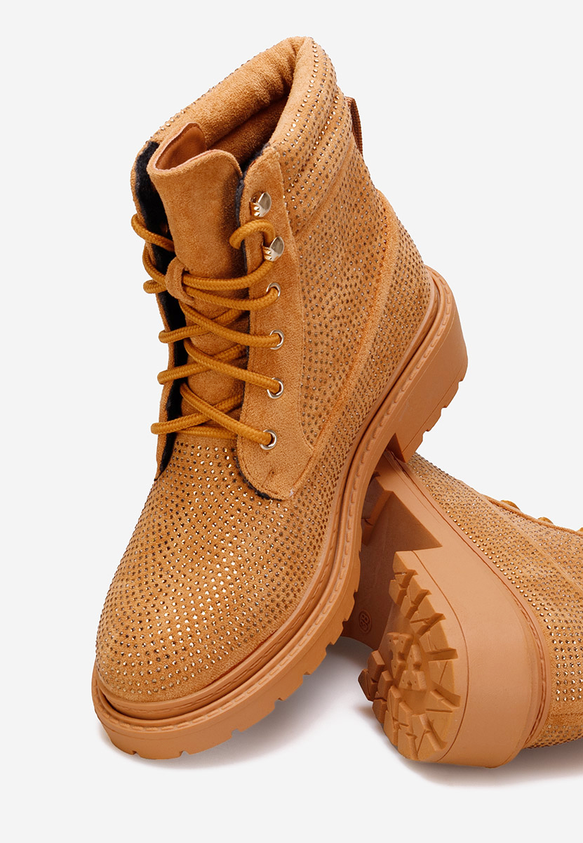 Дамски Ботинки камел Preta