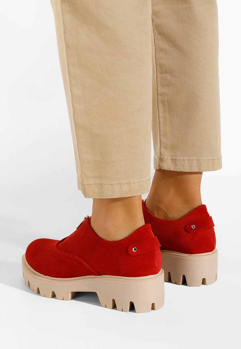 Ежедневни обувки естествена кожа Brindisi V2 червен