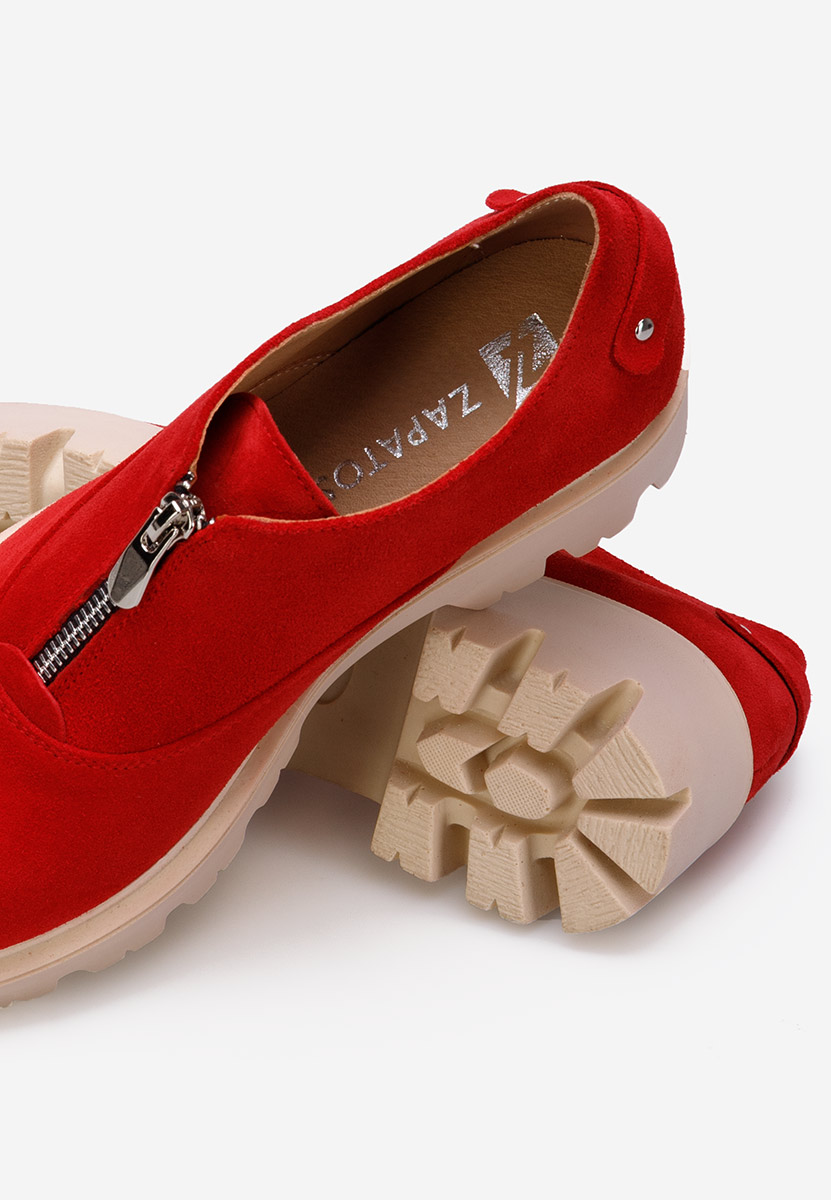 Ежедневни обувки естествена кожа Brindisi V2 червен